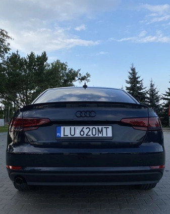 Audi A4 cena 82900 przebieg: 104573, rok produkcji 2017 z Chełm małe 326